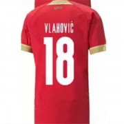 Billige Landsholdstrøjer Serbien VM 2022 Dusan Vlahovic 18 Hjemmetrøje..